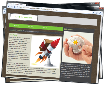 Dịch vụ website của webdoanhnghiep.biz